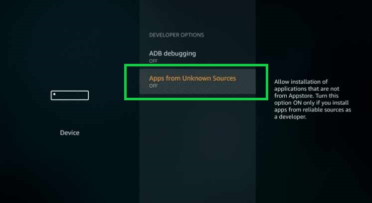 enabling apps from unknown sources to install media lounge apk